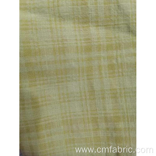 Rayon Cotton Plain Dyed Two Tone Check Fabric